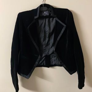 Forever 21 Velvet Crop Blazer